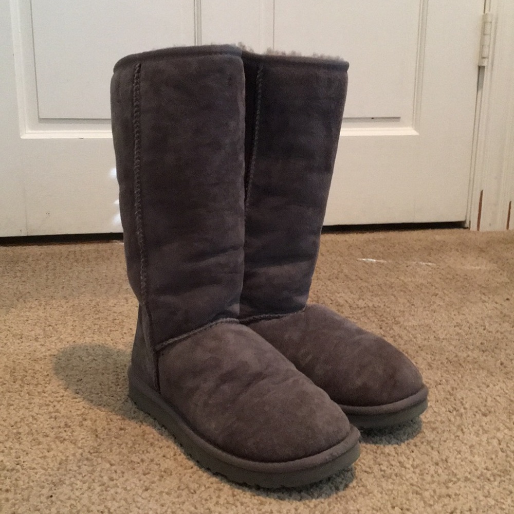 Tall Grey UGGS (Classic II Tall Boot)